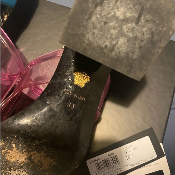 ❌❌SOLD❌❌VERSACE PVC Mules - Picture 6 of 6